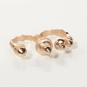 Kendra Scott Beckett Two Finger Ring in Rose Gold